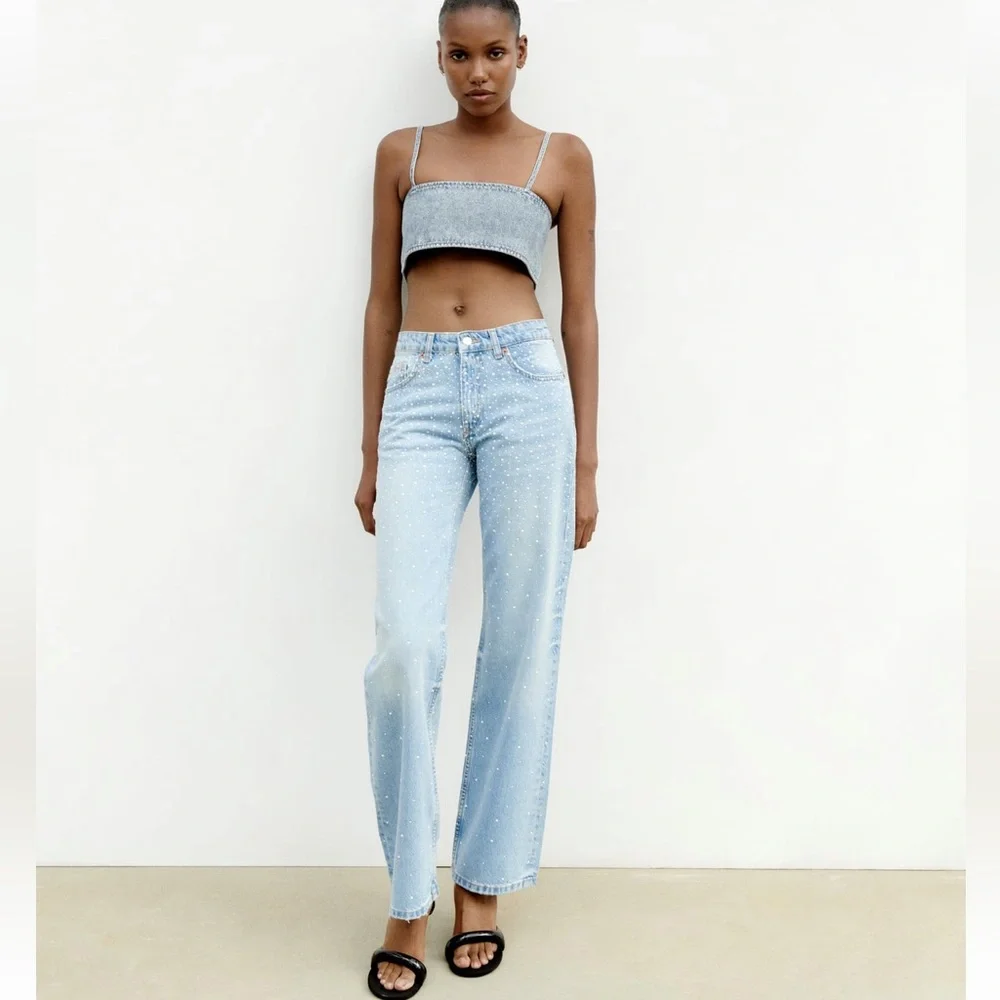ZARA PEARL TRF WIDE LEG JEANS_2